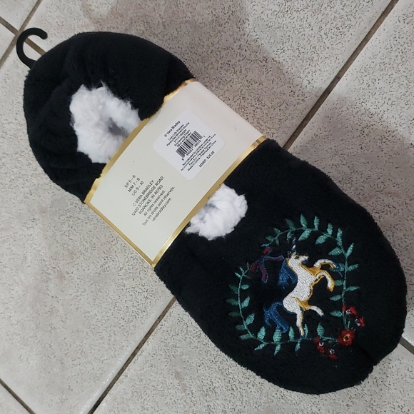 Vera Bradley Cozy Life Slippers No Slip Enchanting Dream Medium M 7-8 NWT $25 - Picture 4 of 9